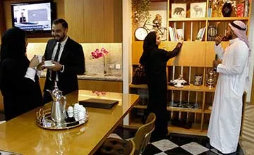 People meeting in a Serviced Office