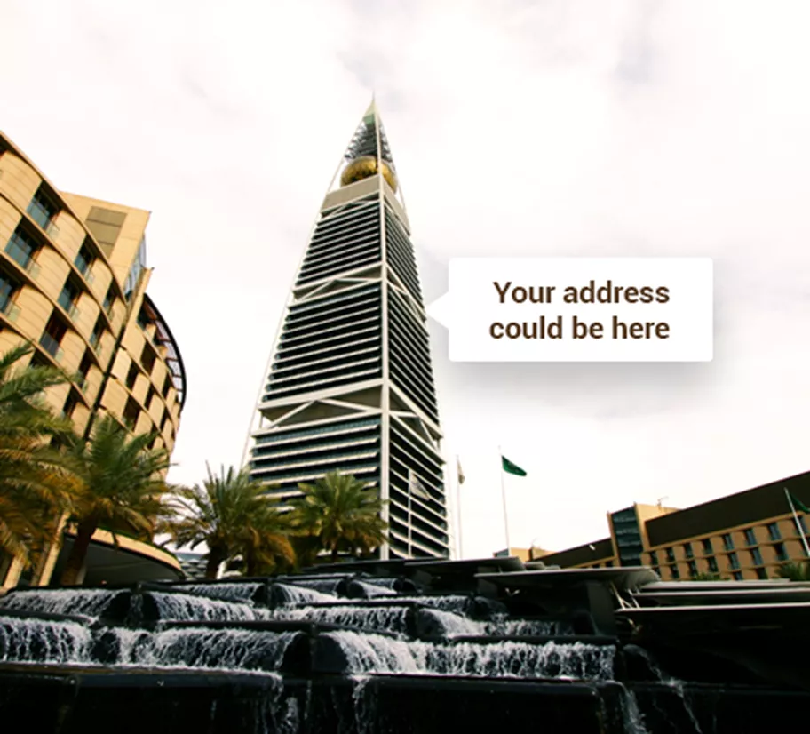 Framed by cascading fountains and palm trees, Al Faisaliah Tower offers a landmark business address in Riyadh—home to Servcorp’s premium offices in this iconic skyscraper.